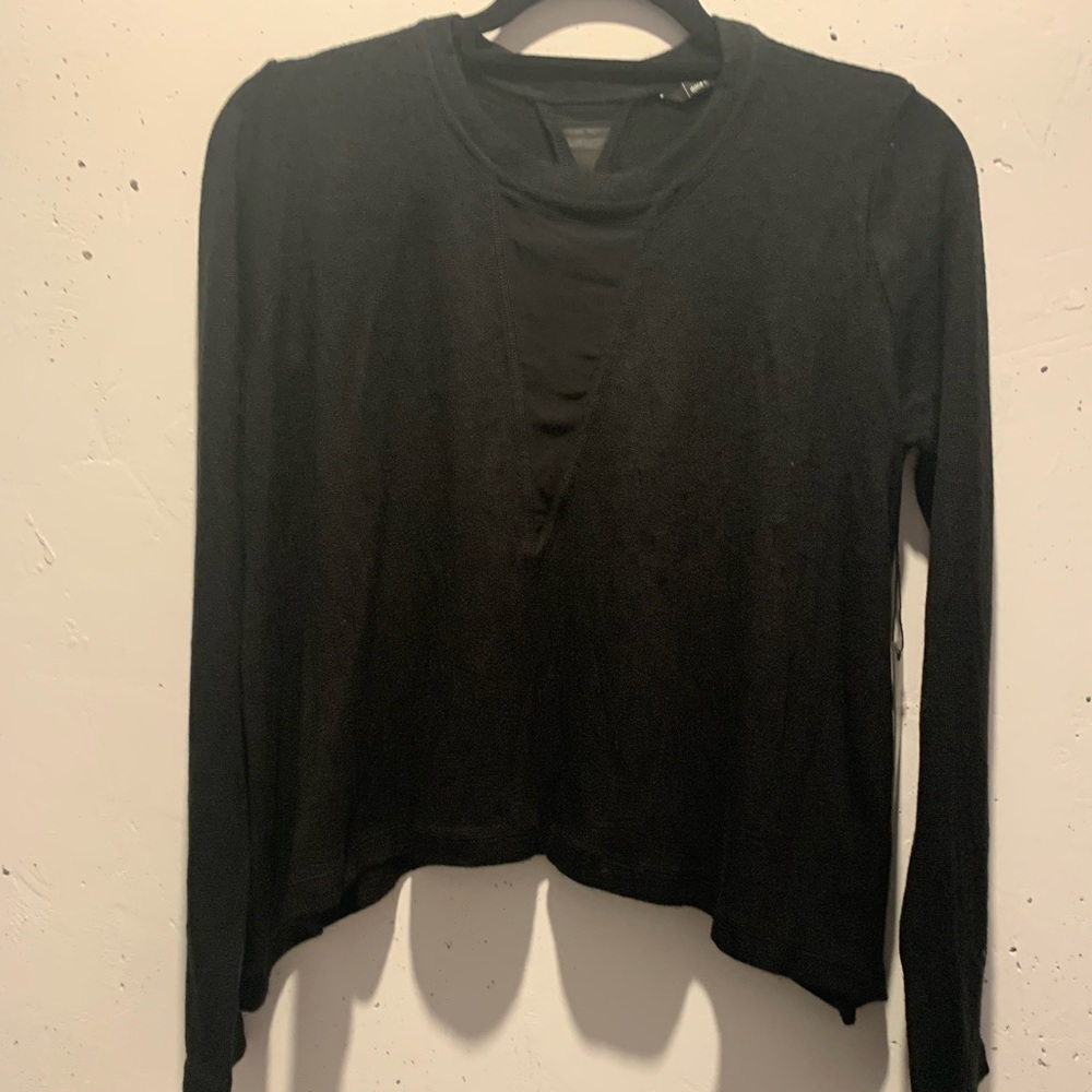 Dolce Vita Kadiss Mesh V neck Cropped Swester